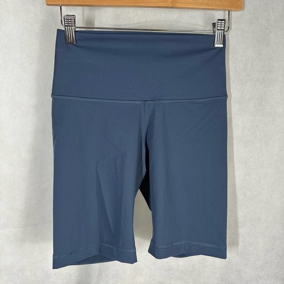 Everlane Perform Bike Activewear Exercise Shorts Blue Size Small - Picture 2 of 9